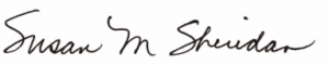 Susan M. Sheridan signature